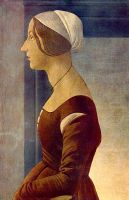 Портрет молодой женщины (1475) (41 x 61) (Флоренция, палаццо Питти, галерея Палатина)