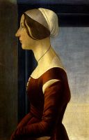 Портрет молодой женщины (1475) (41 x 61) (Флоренция, палаццо Питти, галерея Палатина)