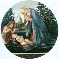 Поклонение младенцу Христу (ок.1482) (95 см) (Пьяченца, Музей Чивико)