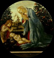 Поклонение младенцу Христу (ок.1482) (95 см) (Пьяченца, Музей Чивико)