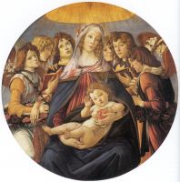 Мадонна с гранатом (делла Мелаграна) (ок.1487) (144 см) (Флоренция, Уффици)