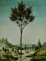 Благовещение Честелло (1489-1490) (150 x 156) (Флоренция, Уффици)_деталь