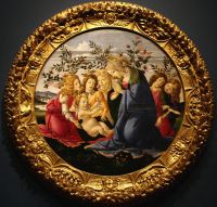 Поклонение Богоматери Младенцу с пятью ангелами
