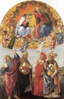 Алтарь 'Сан Марко'. Коронация Богоматери (1490-1492) (Флоренция, Уффици)