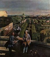 Вид Вены, замок Кауниц. Деталь (1759-1760)