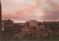 Руины Pirnaische Vorstadt в Дрездене (1762-1763)