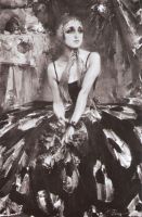 Портрет балерины В.П.Фокиной (1925)
