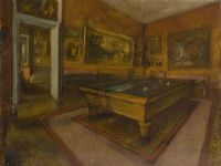 Бильярдная комната в Менила-Юбер (1892) (50 х 65) (Париж, музей Орсэ)