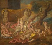 Вакханалия с путти (1626) (74 х 84) (Рим, Нац. галерея антики)