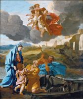 Возвращение святого семейства из Египта (ок.1628-1638) (117.8 х 99.4) (Лондон, картинная галерея Далвич)