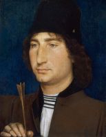 Портрет мужчины со стрелой (ок.1478-1480) (31.9 x 25.8) (Вашингтон, Нац. галерея)