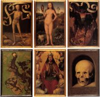 Триптих 'Земное тщеславие и Божественное спасение' (лицевая и оборотная сторона) (ок.1485) (Страсбург, Музей изящ.искусств)