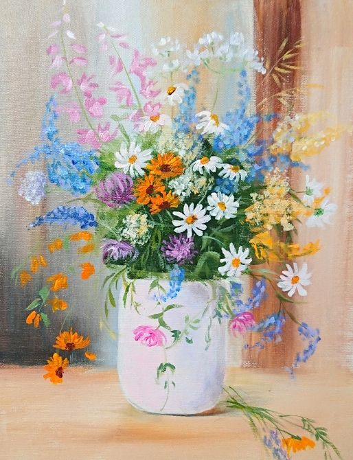 Полевые цветы.худ.А.Джанильятти