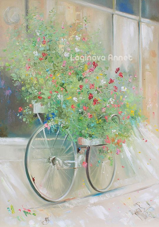 Flower bicycle