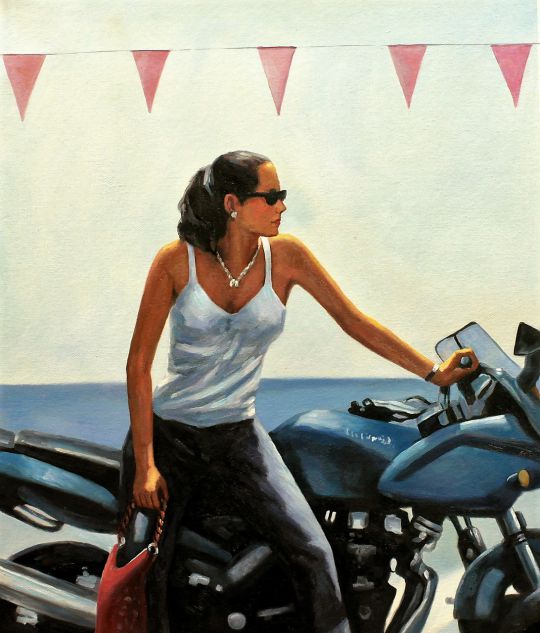     La fille la moto