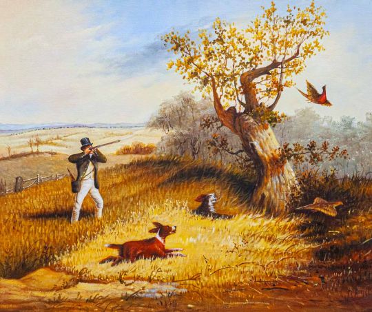 Копия картины Генри Томас Олкена. Охота на фазана