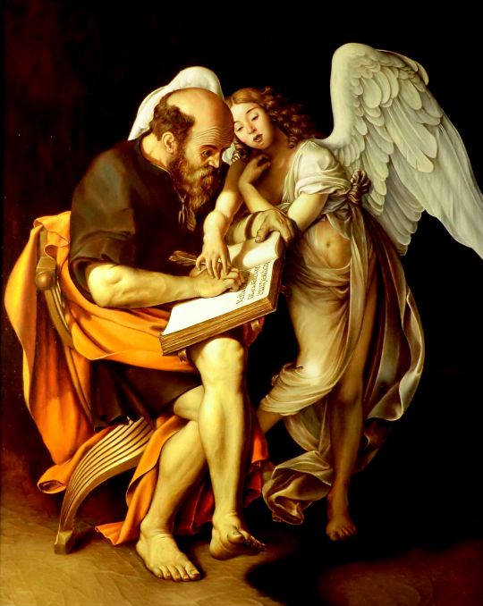 Апостол Матфей и Ангел (копия Караваджо)