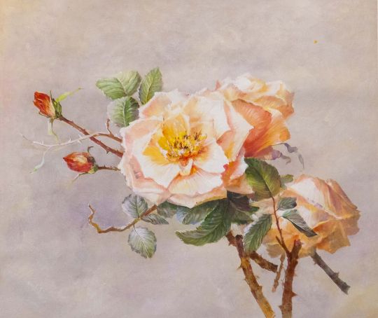Копия картины Пауля де Лонгпре. Розы