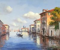 Венецианский пейзаж. худ.Августо Бруно