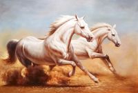 Белые лошади.худ.Р.Смородинов