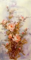 Цветущие розы.худ.А.Джанильятти