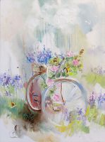 Flower wind. Bicycles -2