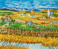 Копия картины Ван Гога Жатва (Урожай в Ла Кро)