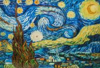 Копия картины Ван Гога. Звездная ночь