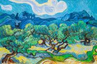 Копия картины Ван Гога Оливковые деревья