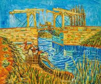 Копия картины Ван Гога. The Langlois Bridge at Arles