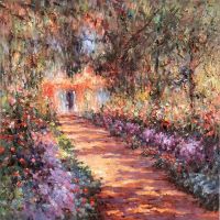 Копия картины Клода Моне. Тропинка в саду Моне в Живерни, 1901-1902