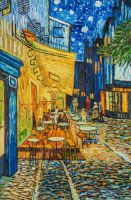 Копия картины Ван Гога. Терраса ночного кафе Плейс ду Форум в Арле