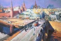 Копия картины Константина Коровина. Москворецкий мост