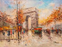 Пейзаж Парижа Антуана Бланшара Arc de Triomphe