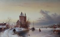 Зимний пейзаж с замком