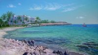 Кипр. Пляж Нисси Бич.