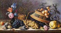 Копия картины Бальтазара ван дер Аста. Натюрморт из цветов, фруктов, раковин и насекомых