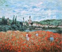 Копия картины Клода Моне. Маковое поле близ Ветёйя