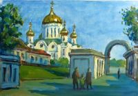 Храм Христа Спасителя с Гоголевского бульвара
