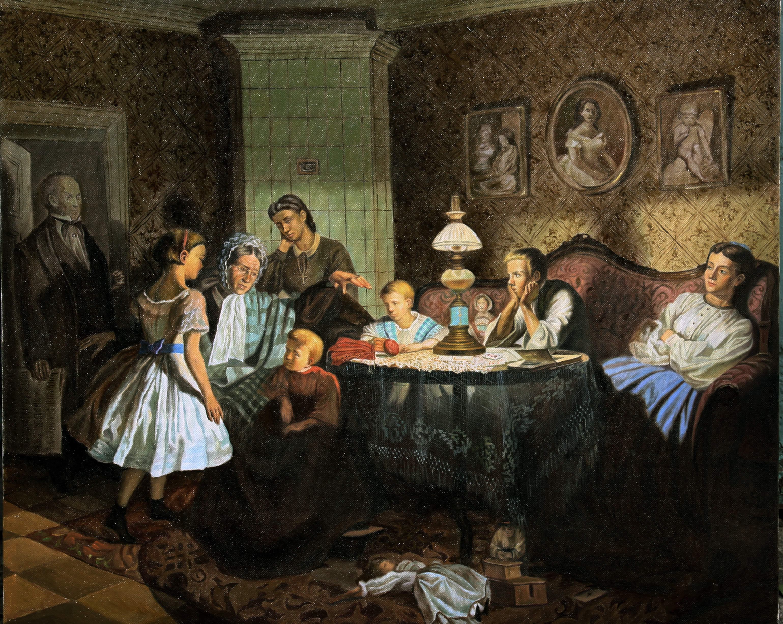 Вечер 19 века. Красносельский бабушкины сказки картина.